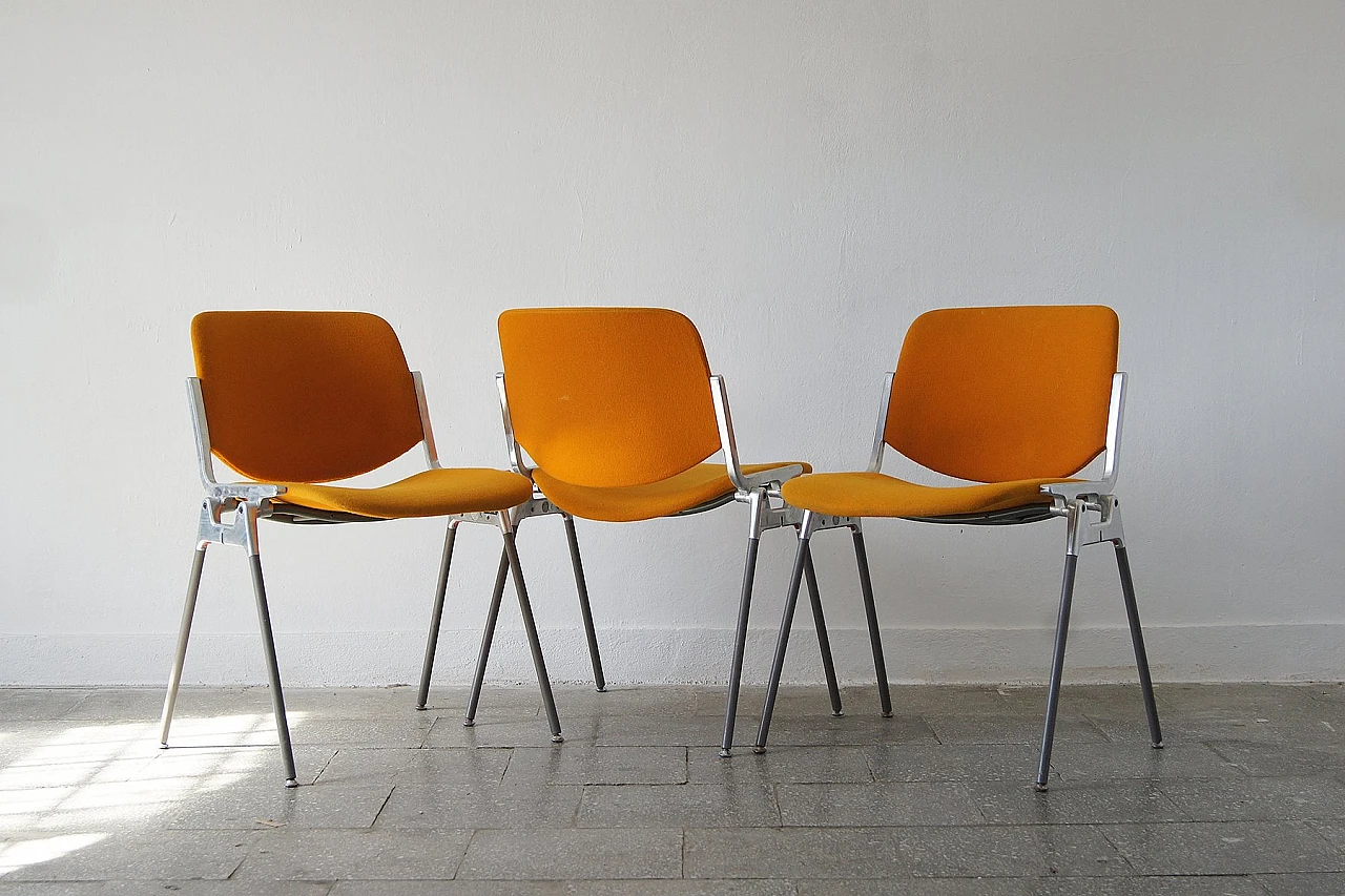 3 Chairs DSC 106 by Giancarlo Piretti for Castelli, 1960s 2