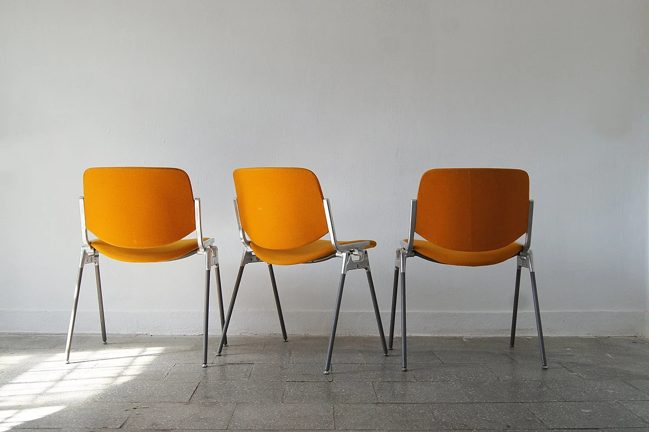 3 Chairs DSC 106 by Giancarlo Piretti for Castelli, 1960s 3