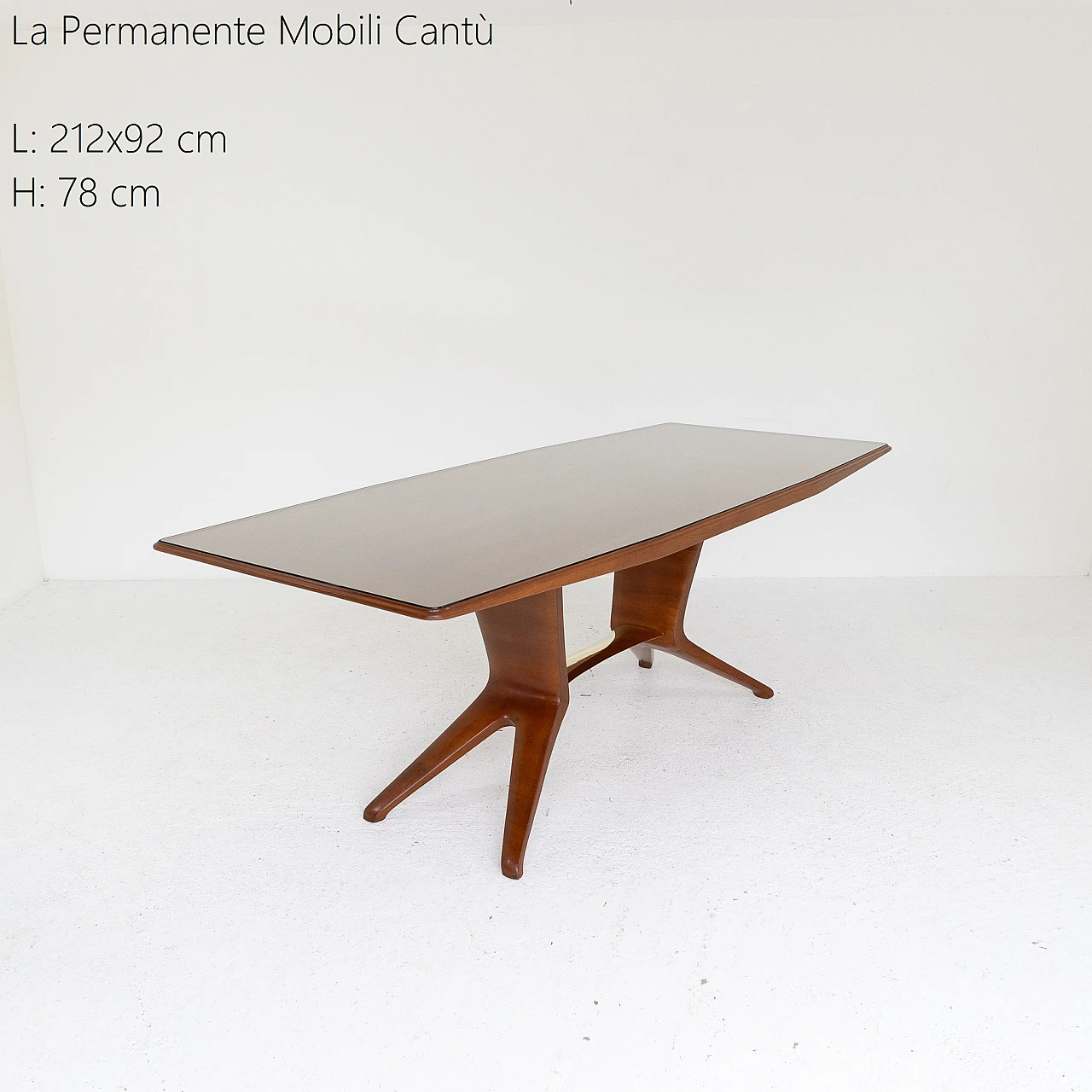 Cherrywood table by La Permanente furniture Cantù, 1970s 4