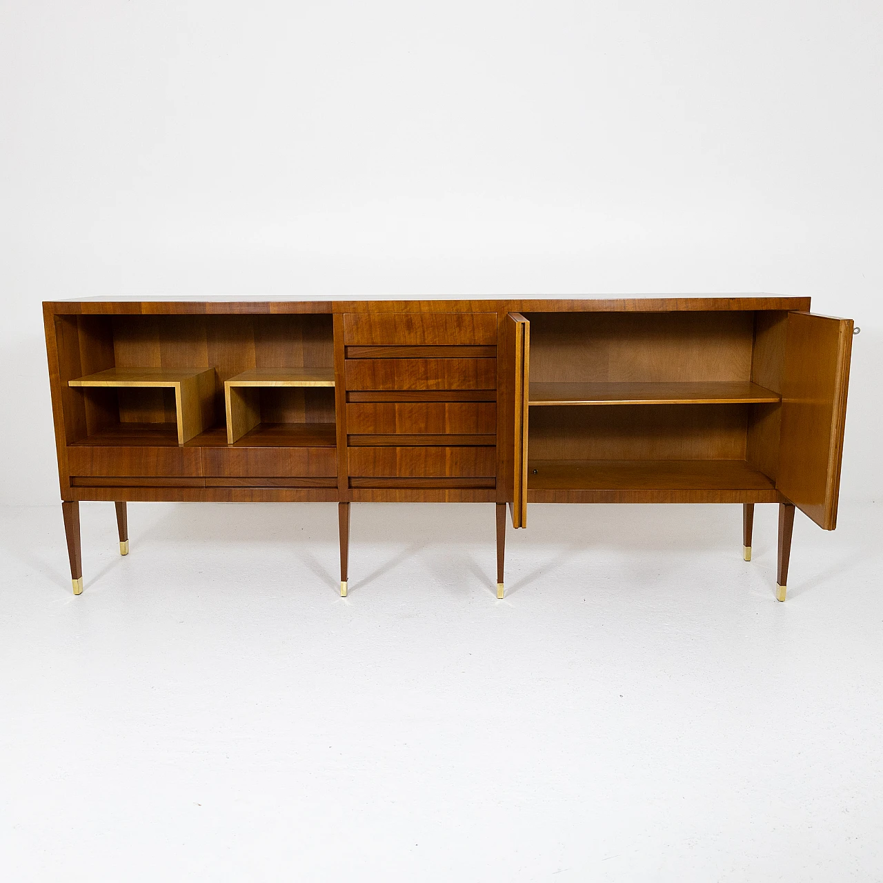 Walnut and beech sideboard, 1960s 4