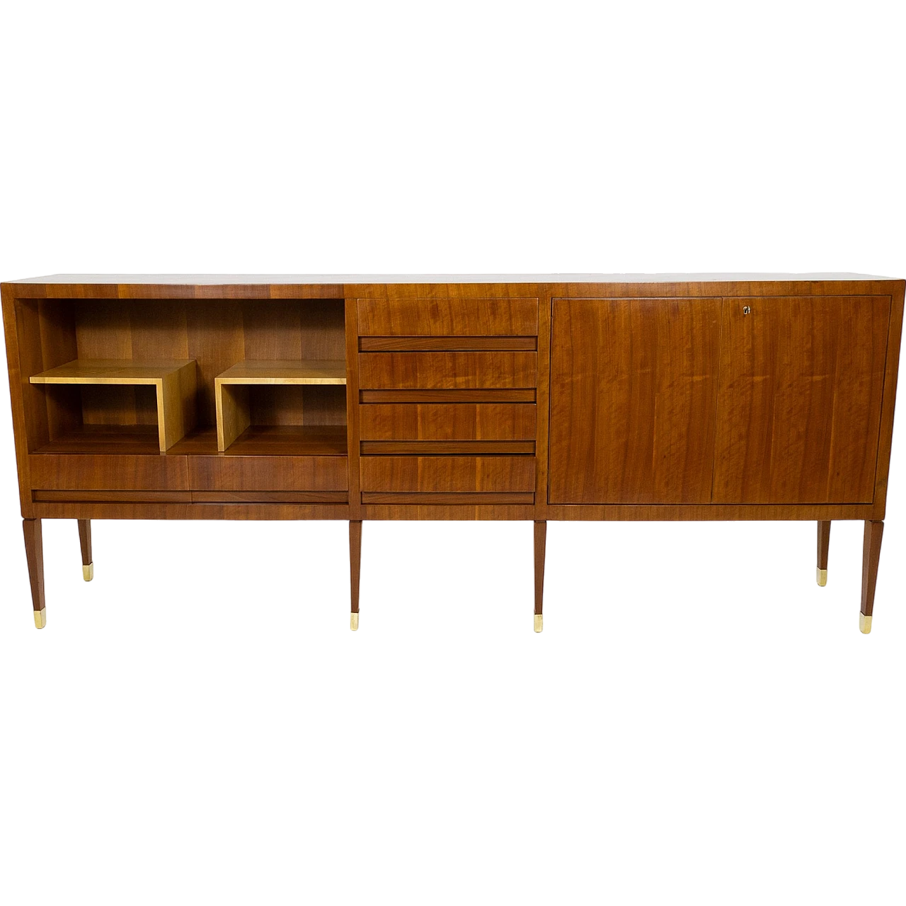 Walnut and beech sideboard, 1960s 13