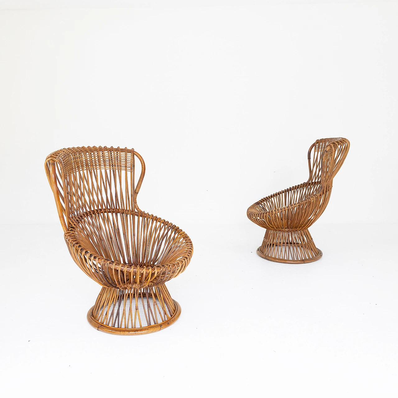 Pair of Margherita armchairs by Franco Albini, 1970s 8