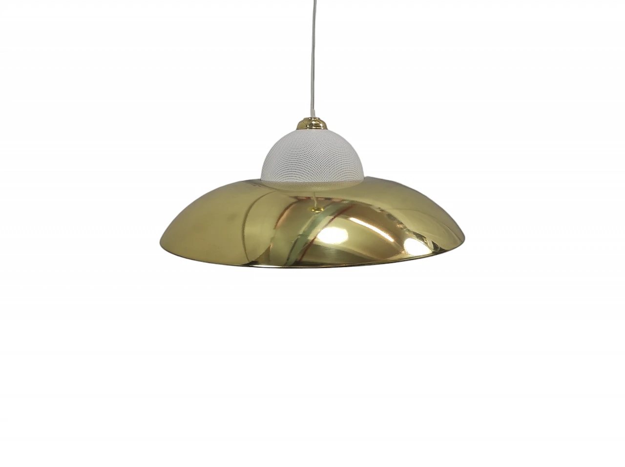 1970s brass pendant lamp 1