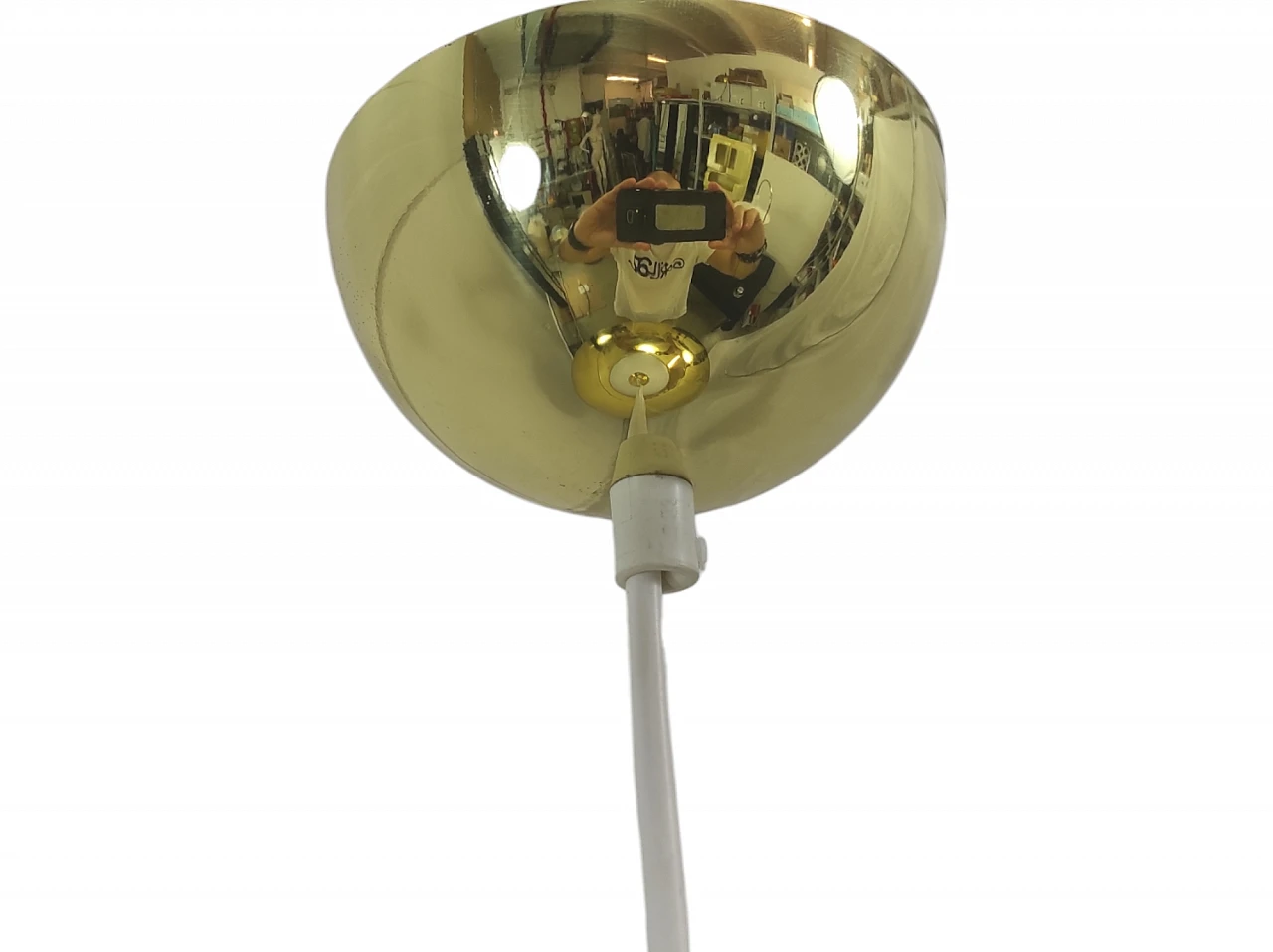 1970s brass pendant lamp 3