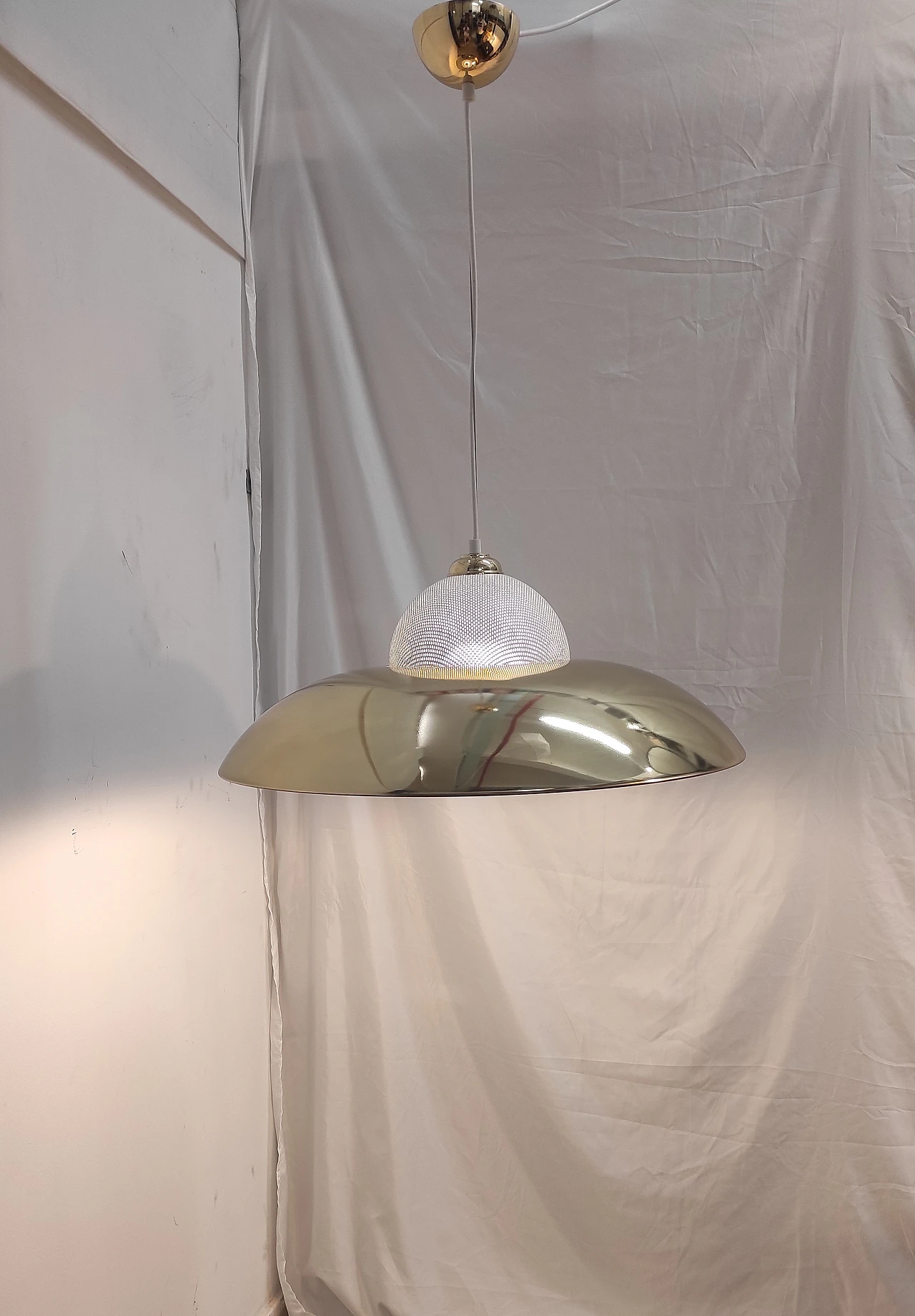 1970s brass pendant lamp 6