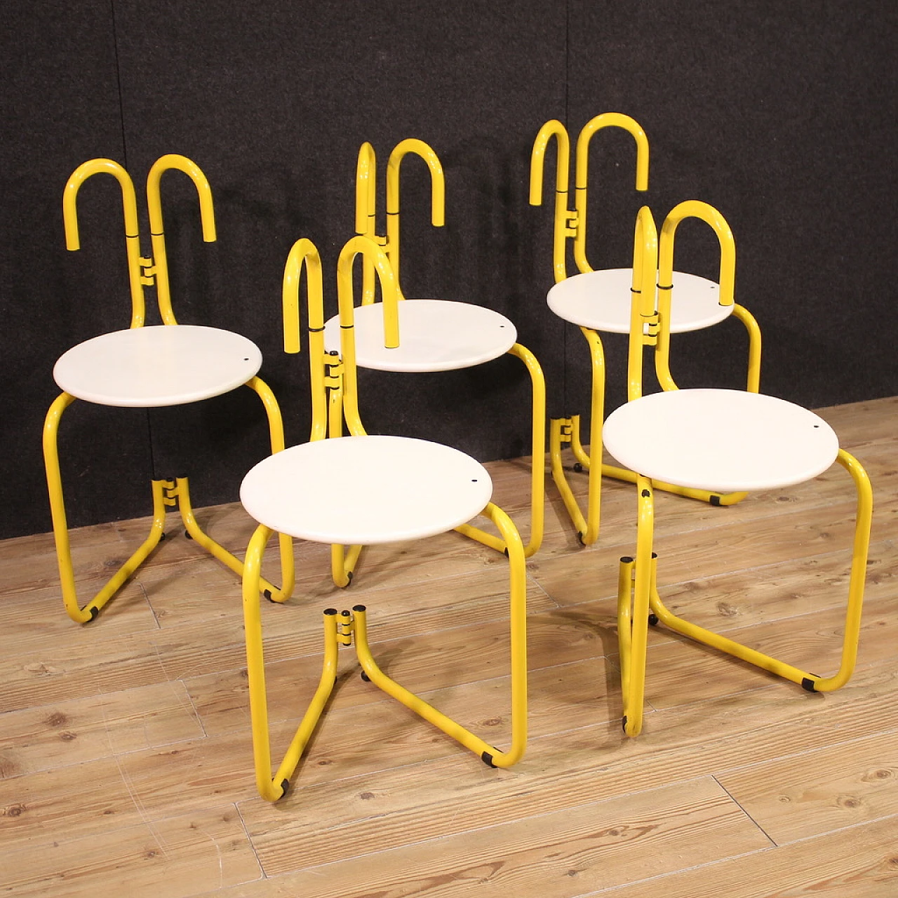 Five Binda mod. stools Luca Leonori for Pallucco, 1982 1