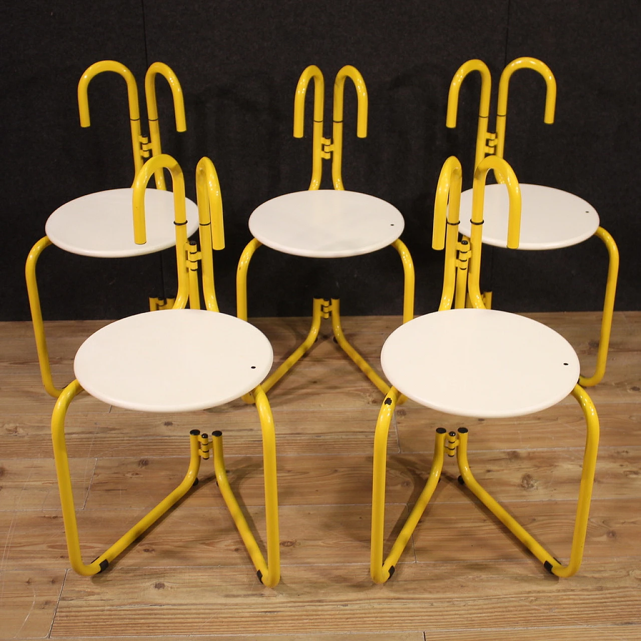 Five Binda mod. stools Luca Leonori for Pallucco, 1982 2