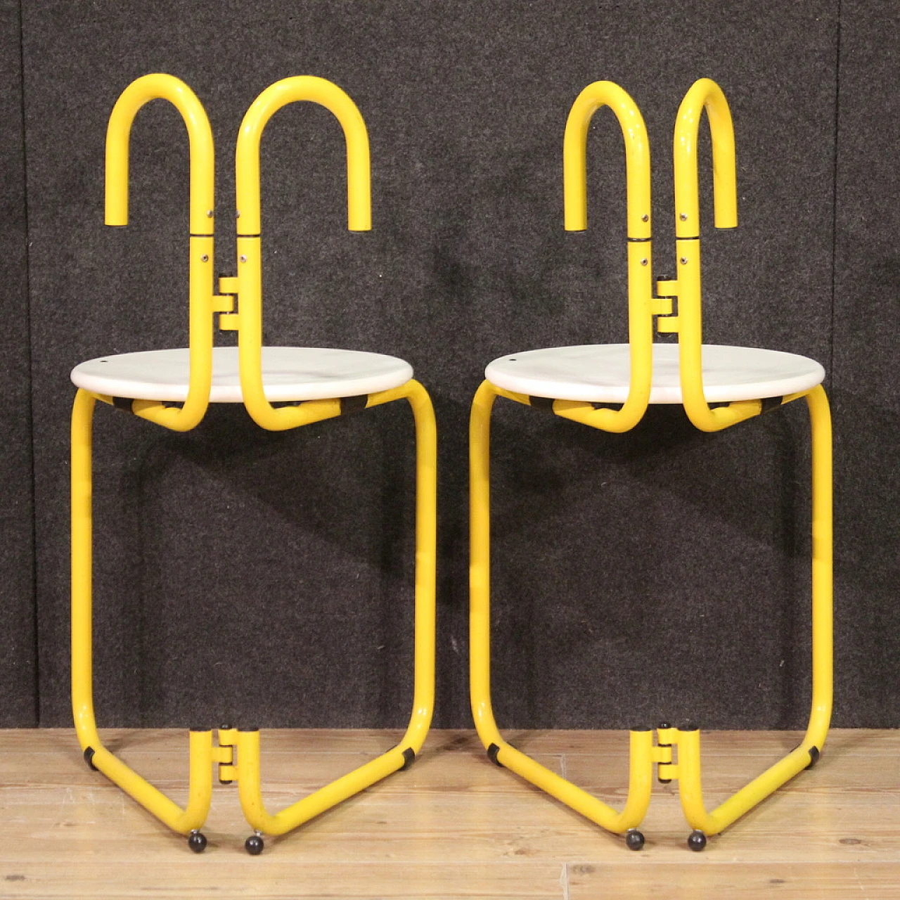 Five Binda mod. stools Luca Leonori for Pallucco, 1982 5