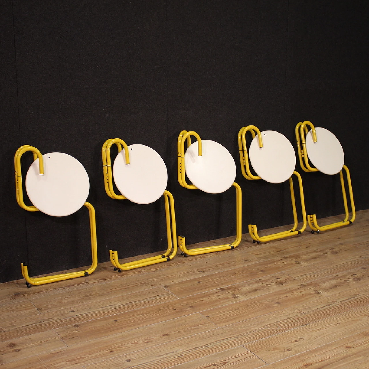 Five Binda mod. stools Luca Leonori for Pallucco, 1982 12