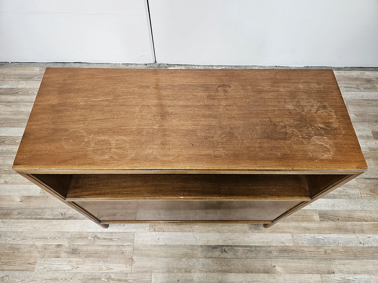 Living room cabinet with side compartment, 1970s 4