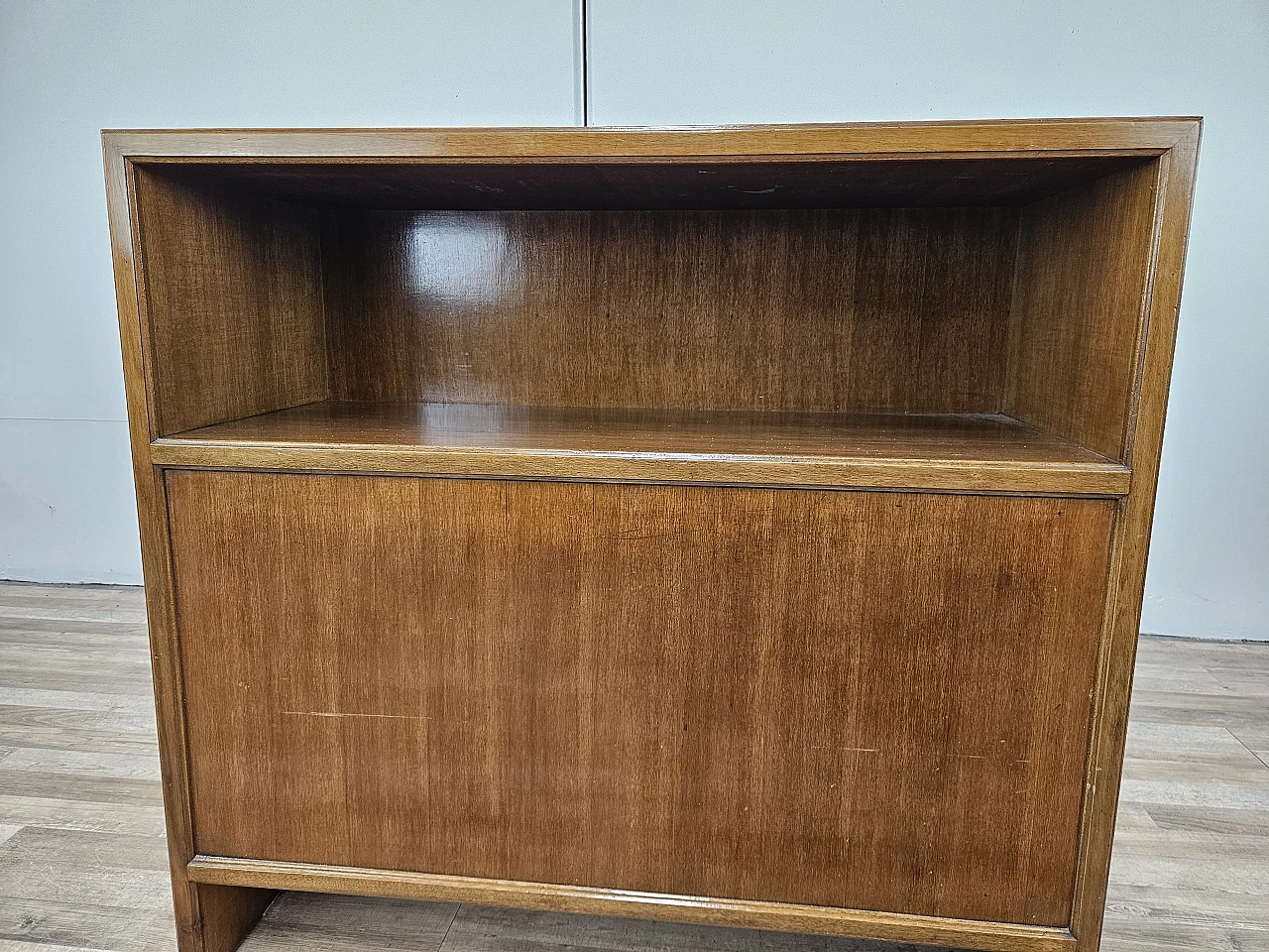 Living room cabinet with side compartment, 1970s 7