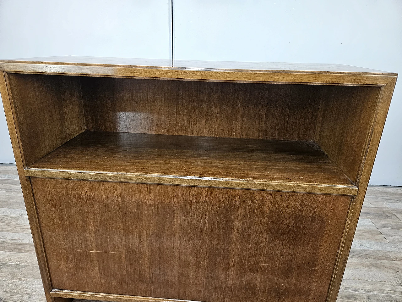 Living room cabinet with side compartment, 1970s 8