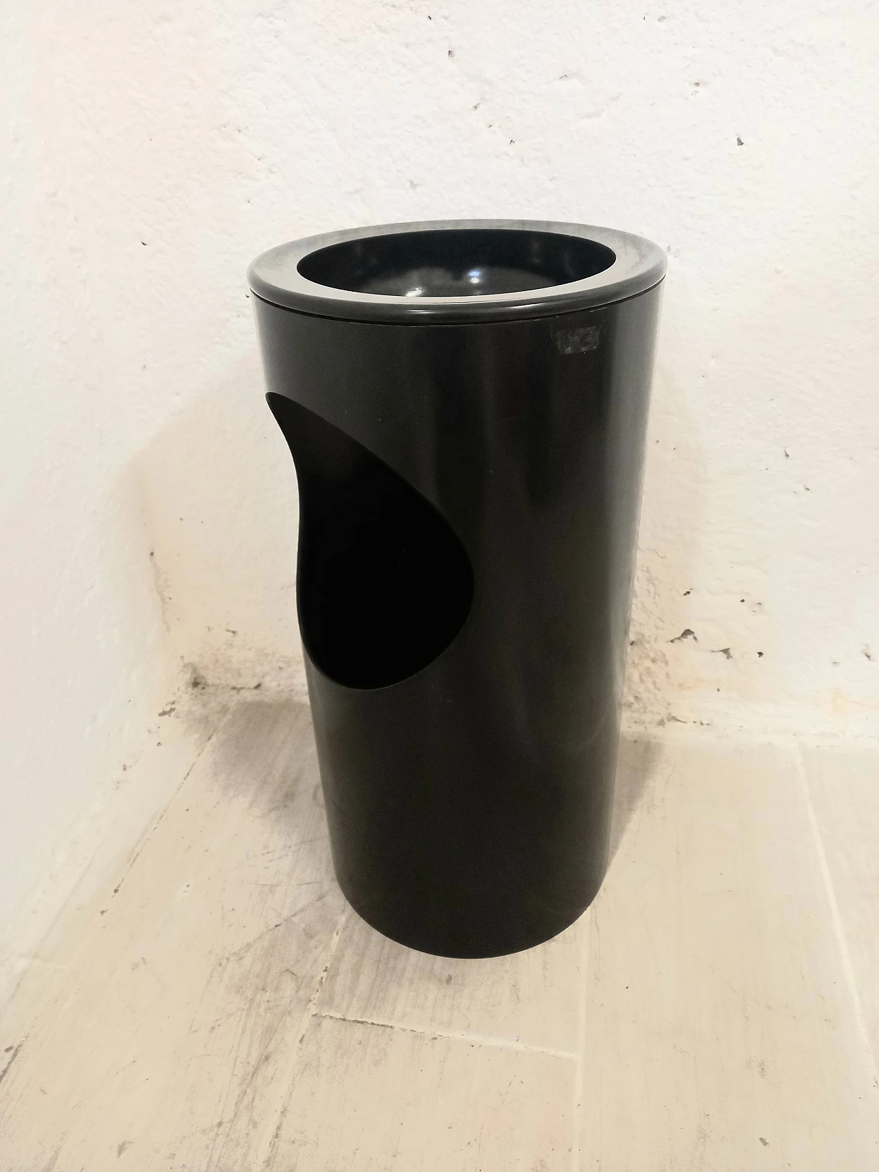 Floor ashtray bin by Enzo Mari for Mascarene Danese, 70s 2