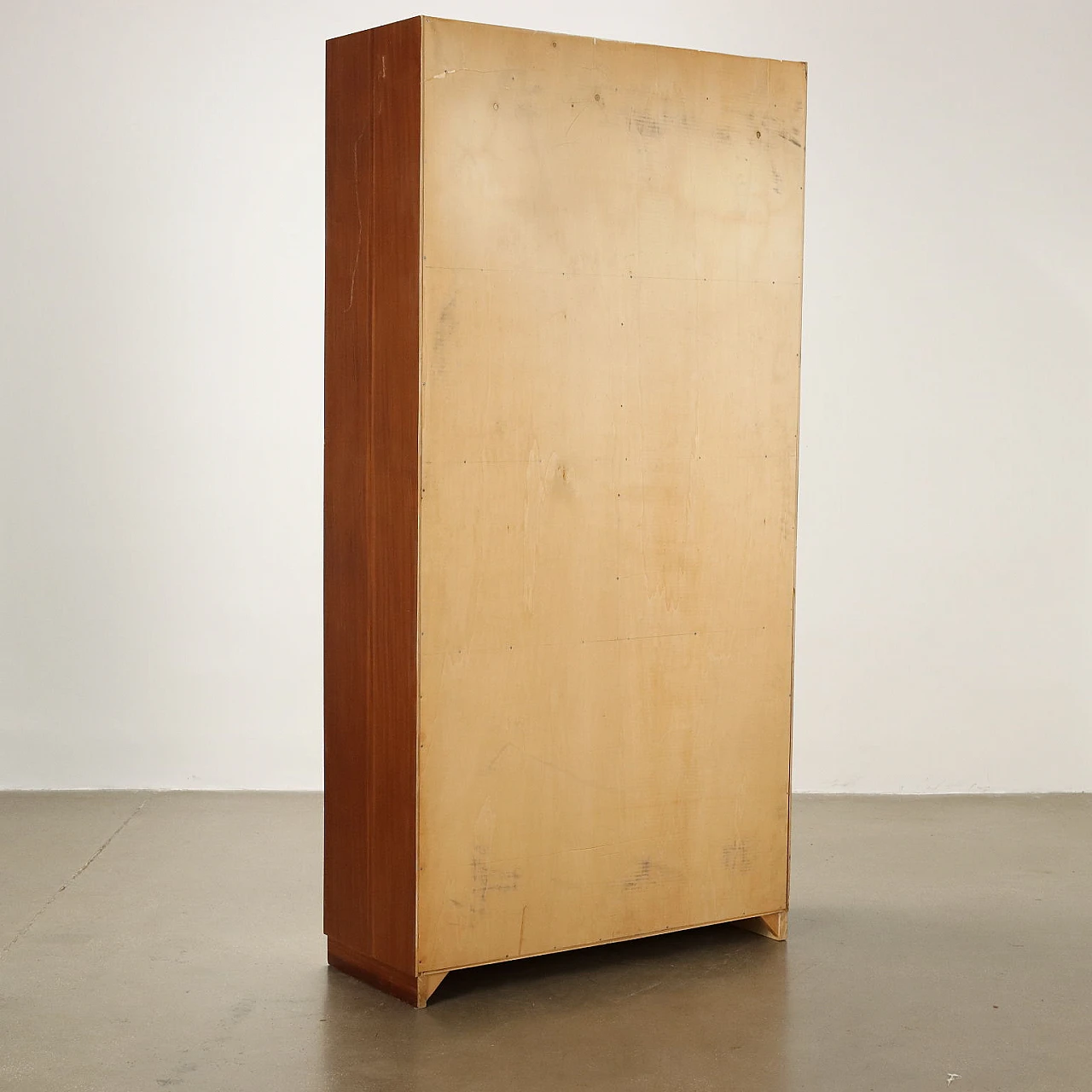 Mahogany veneered cabinet and smoked glass, 1960s 7