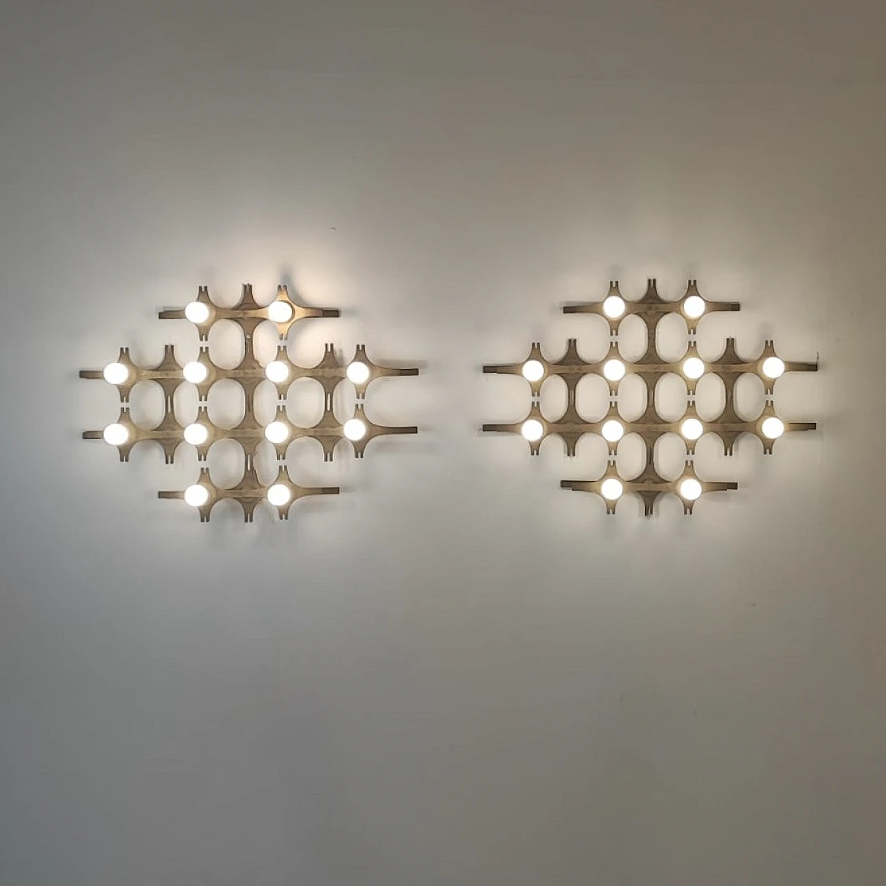 Pair of wall lamps by Fantoni, 1960s 2