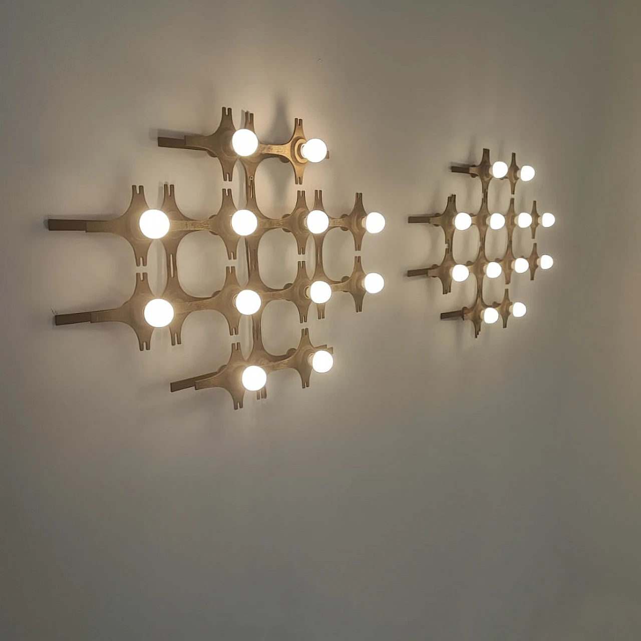 Pair of wall lamps by Fantoni, 1960s 4