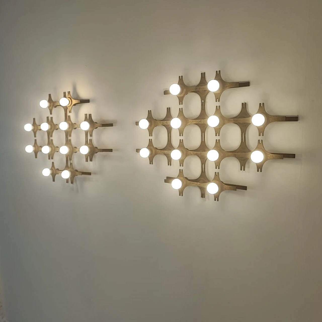 Pair of wall lamps by Fantoni, 1960s 6