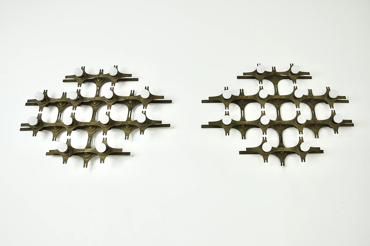 Pair of wall lamps by Fantoni, 1960s 7