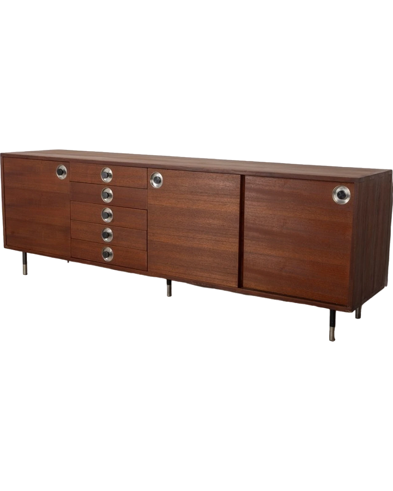 Vintage Italian Sideboard in Teak, 1960s 14