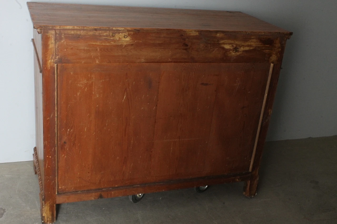 Rustic Tuscan chest of drawers in solid wood, 19th century 2