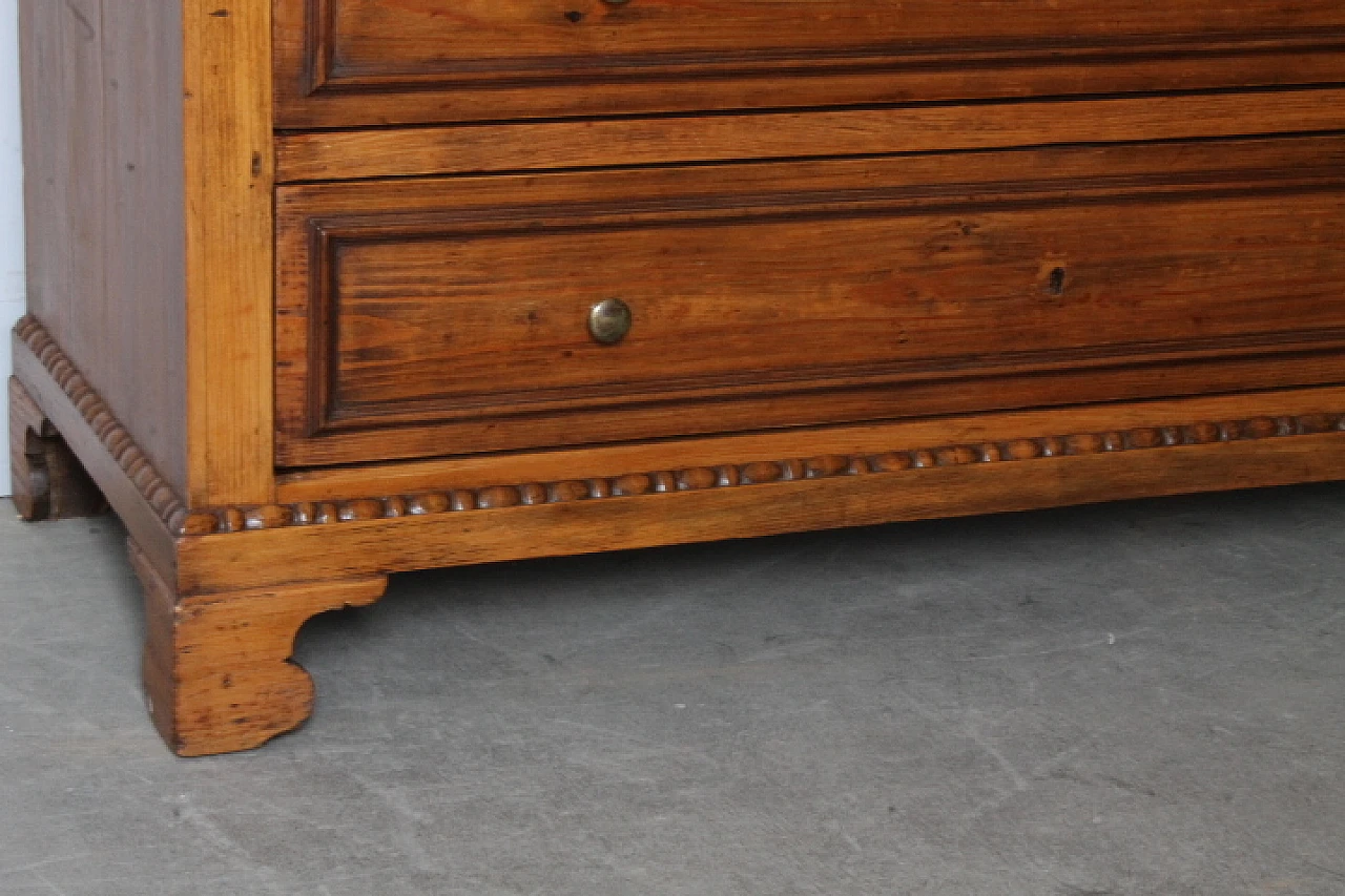 Rustic Tuscan chest of drawers in solid wood, 19th century 4