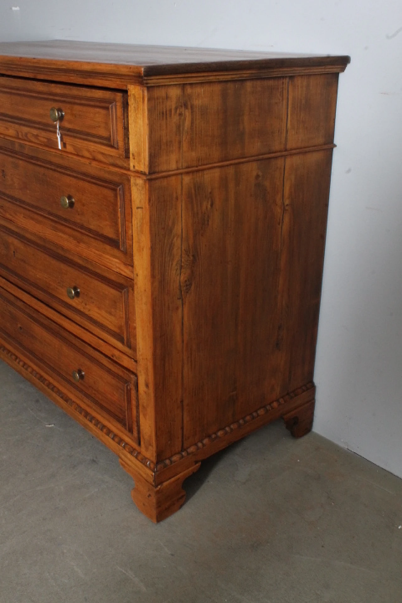 Rustic Tuscan chest of drawers in solid wood, 19th century 12