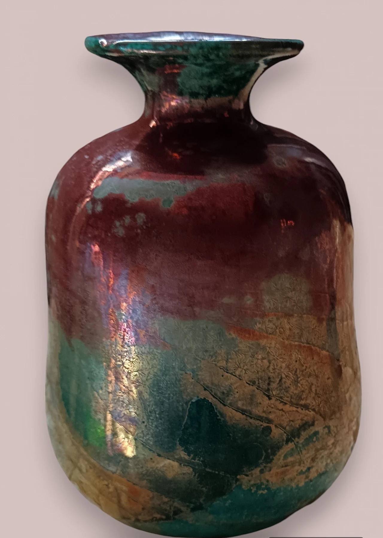 Vitrified ceramic vase Faenza, '900 2