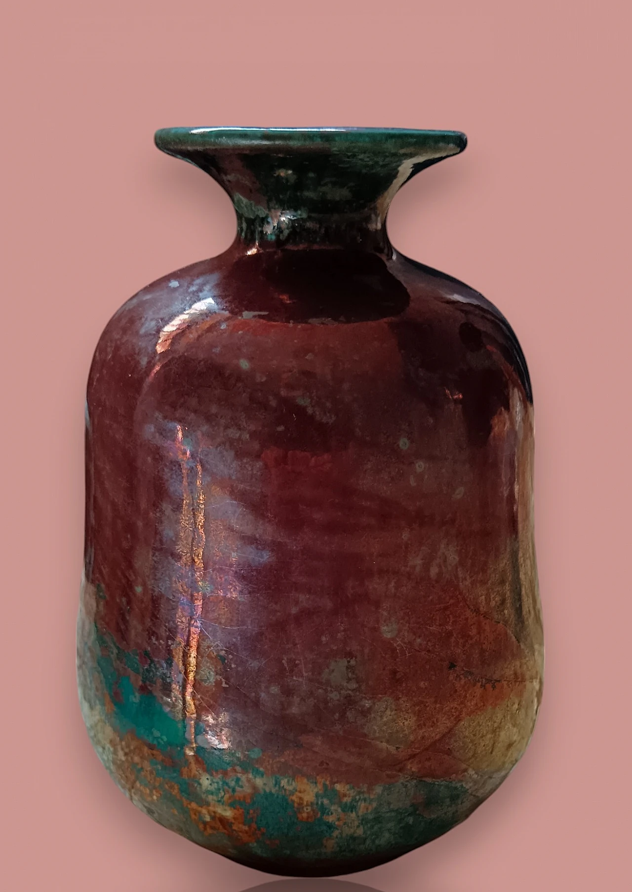 Vitrified ceramic vase Faenza, '900 4