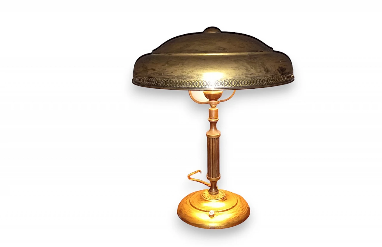 1940s brass table lamp 4