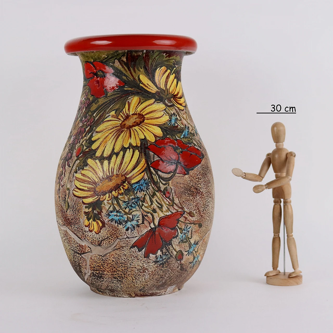 Vaso in ceramica di V. Mazzotti per Manifattura di Albisola, anni '70 2