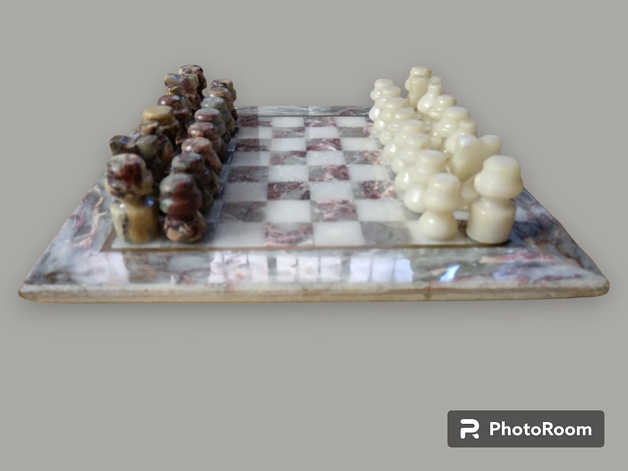 Chessboard in blue alabaster, '900 1