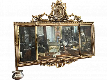 Louis XVI carved mirror, XVIII century