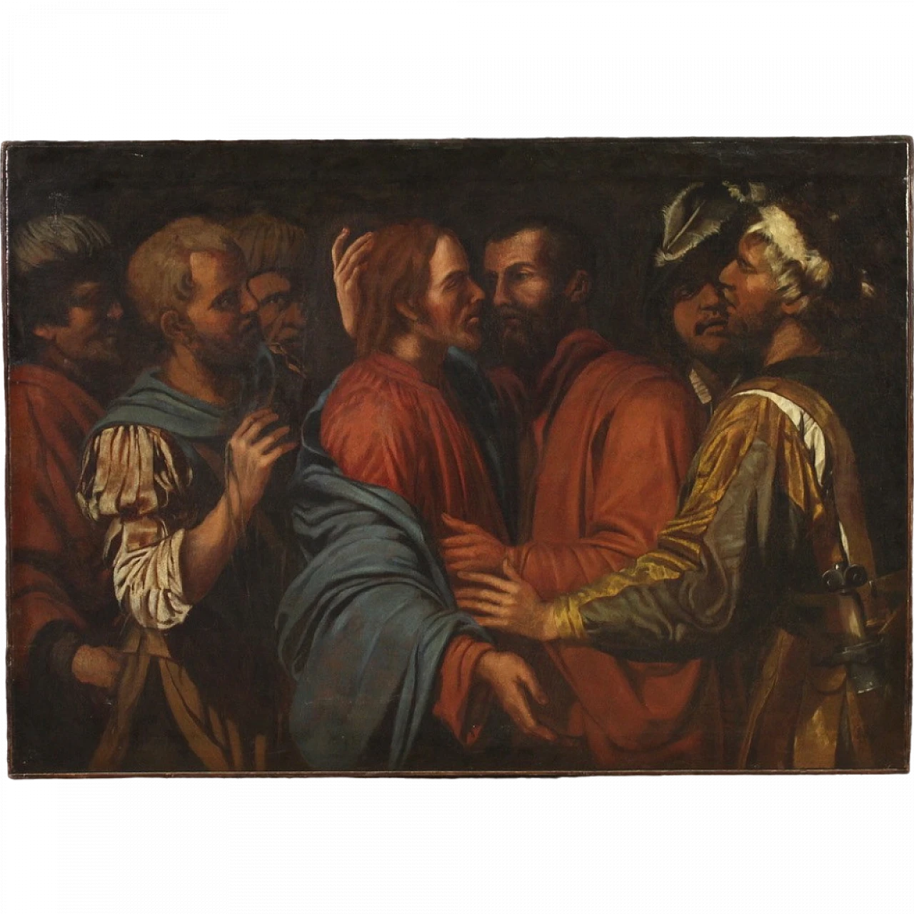 The Kiss of Judas Italian painting, 17th century 16