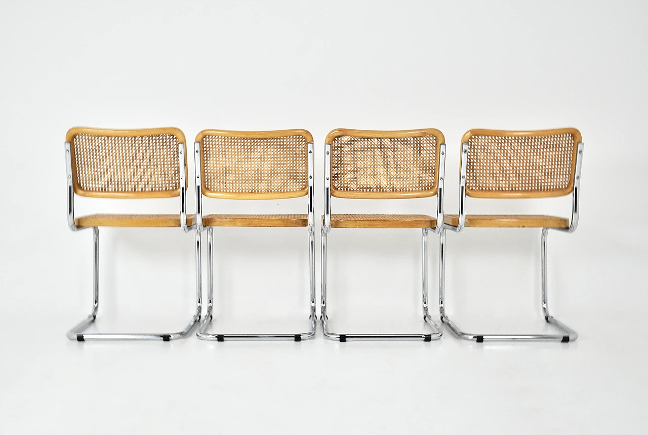 4 dining chairs style B32 by Marcel Breuer, 90s 5