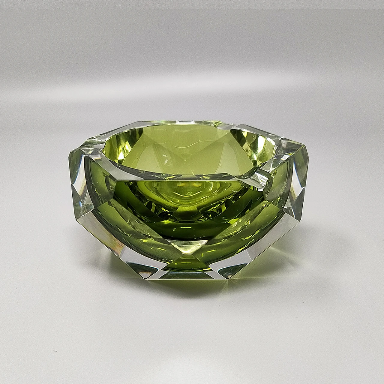 Green Ashtray  by Flavio Poli for Seguso, 1960s 3