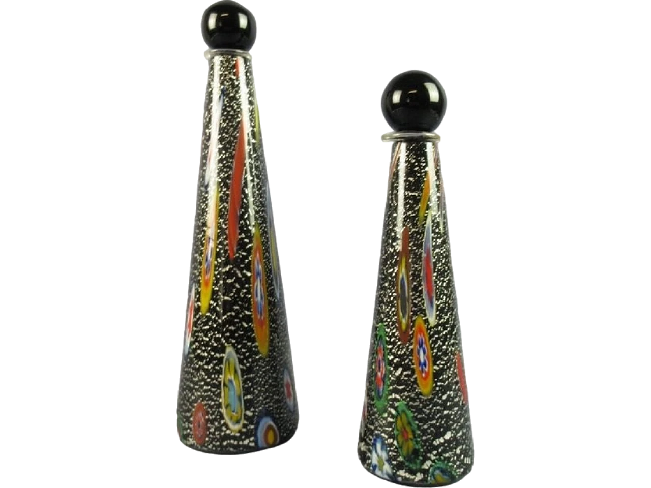 Artistic bottles Murano glass sculptures by Michielotto 17