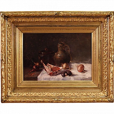 Splendid still life, signed painting from the 19th century