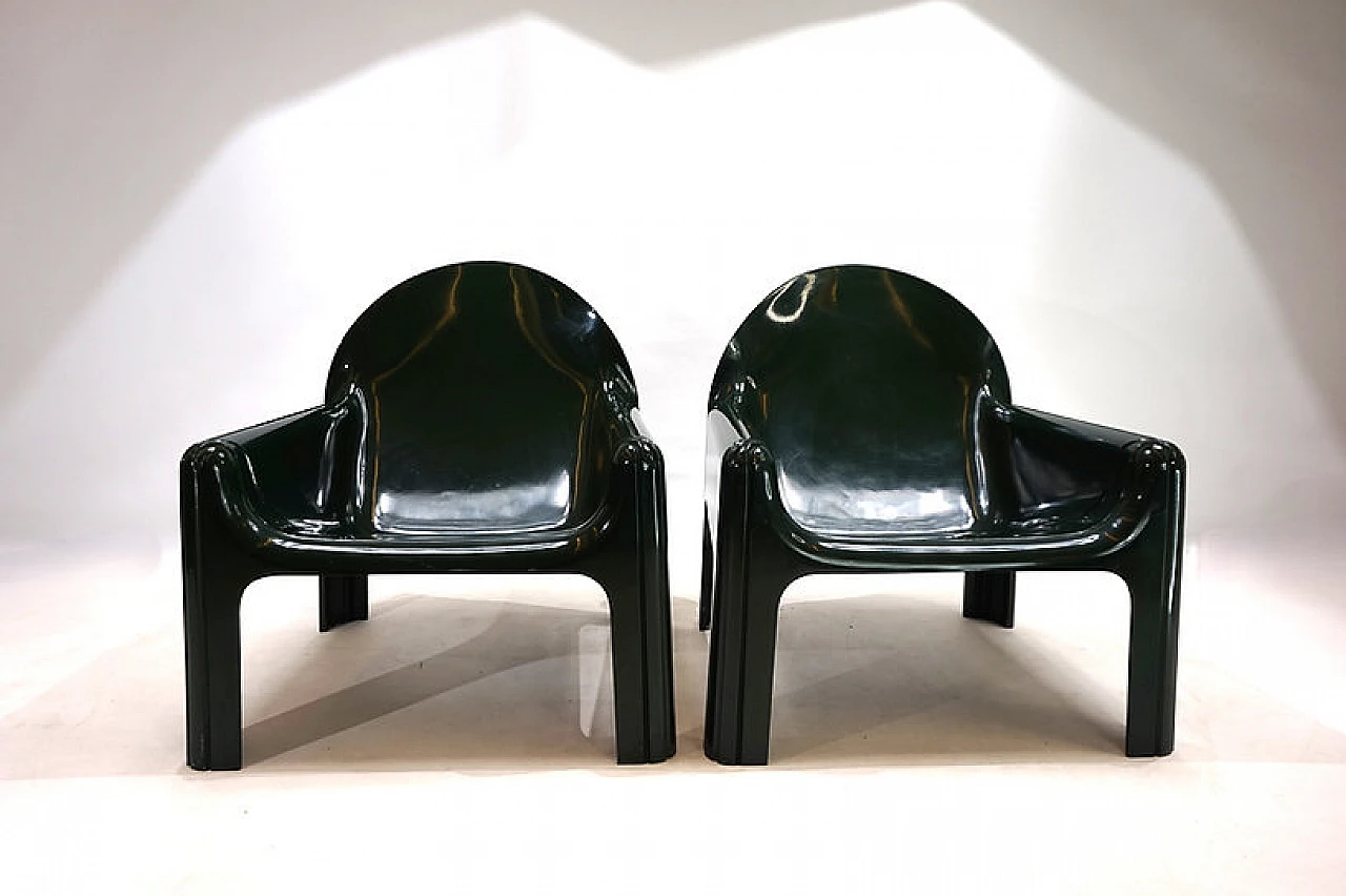 Pair of Kartell 4794 chairs by Gae Aulenti, 1970s 1