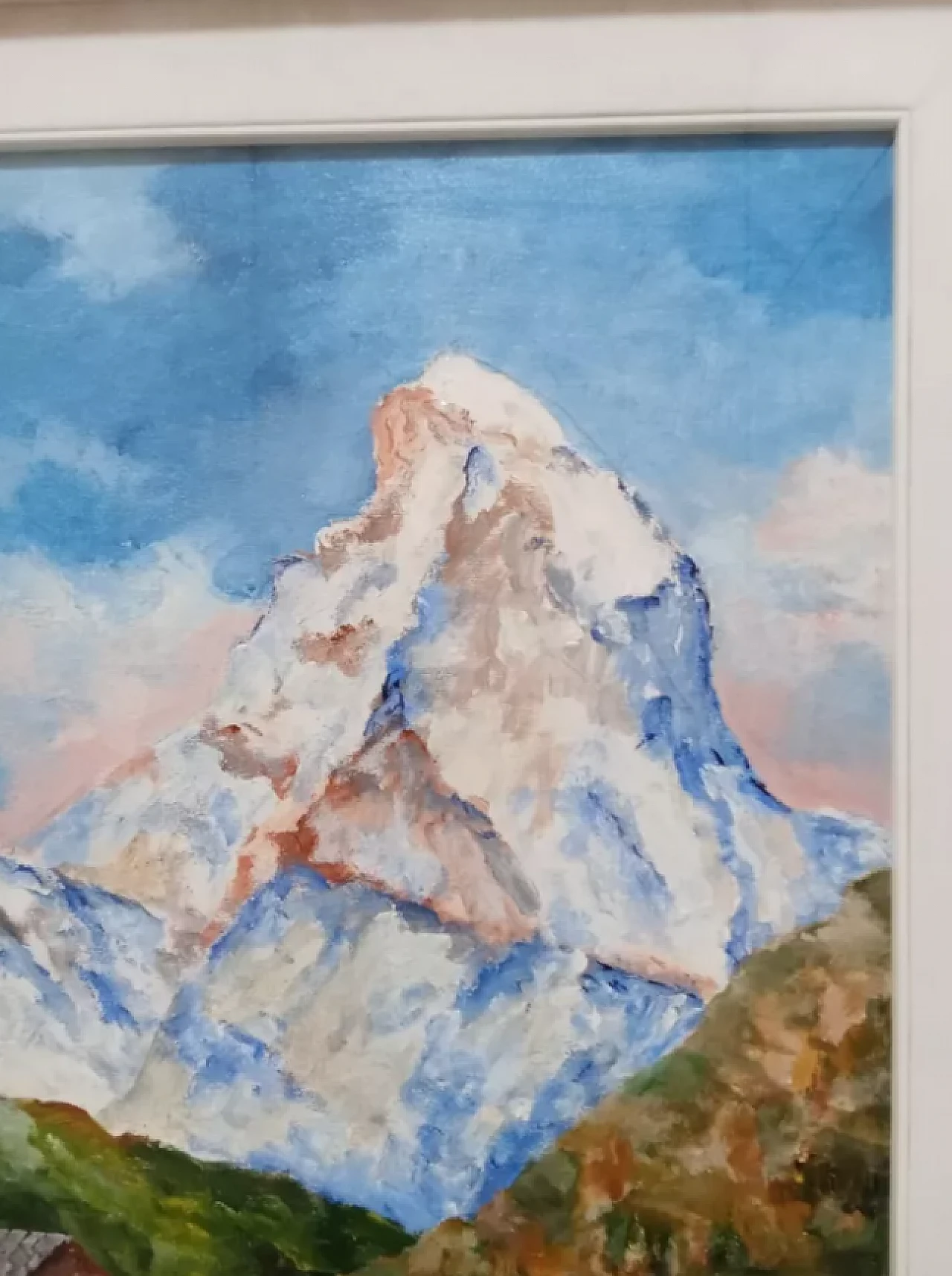 Mount Cervino, oil on canvas by Tere, 1970s 4