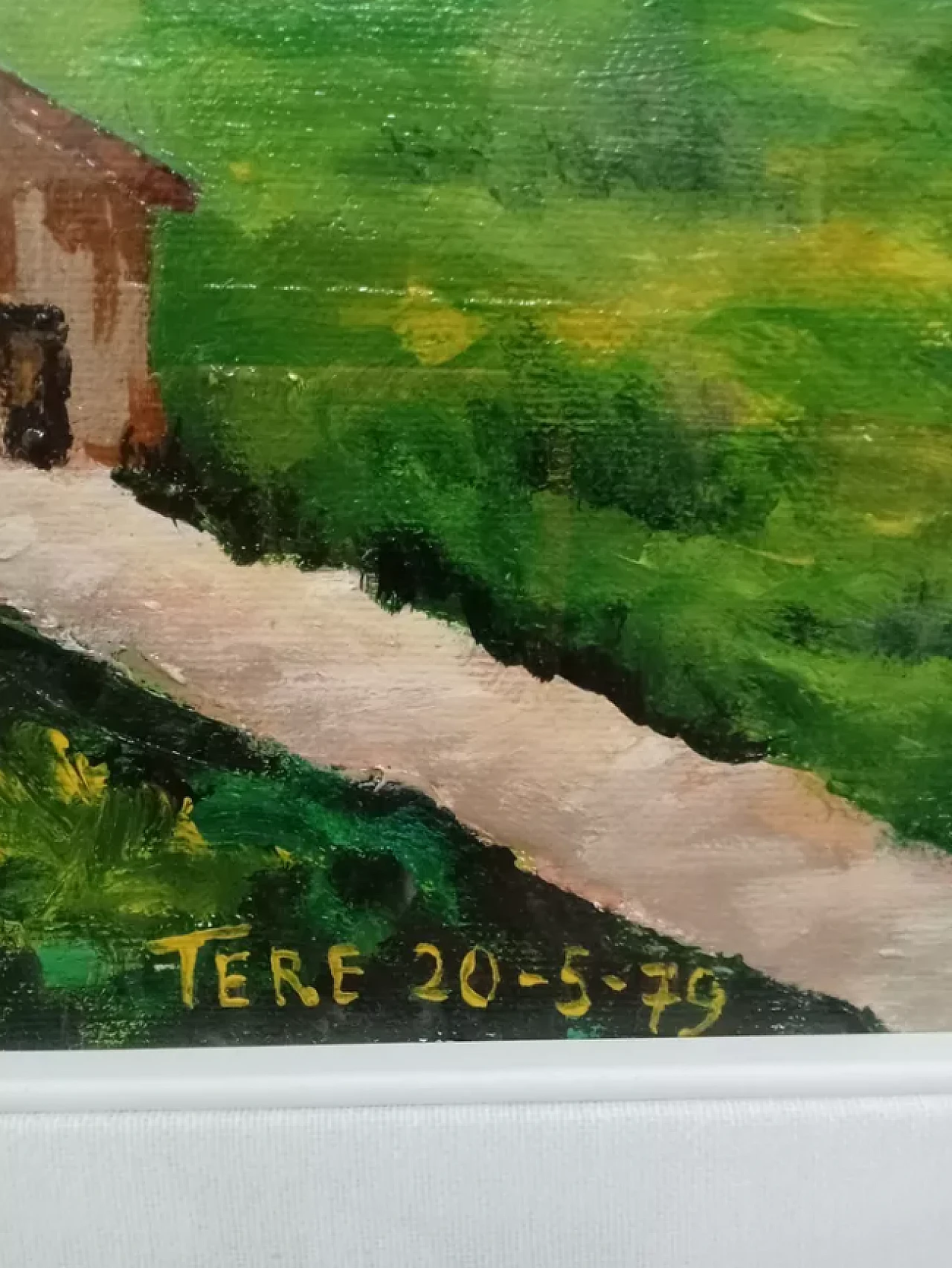 Monte Cervino, olio su tela di Tere, anni '70 5