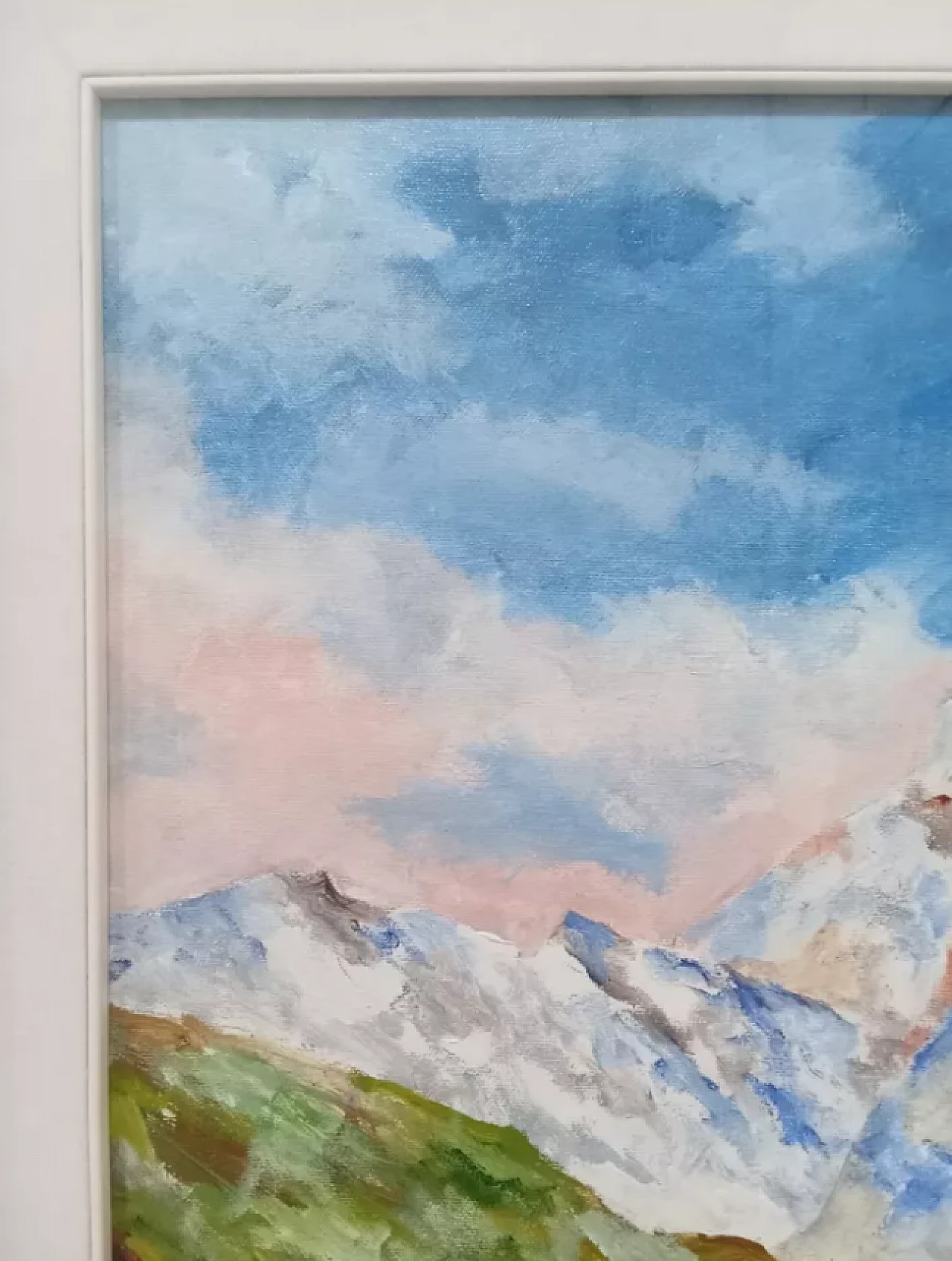 Monte Cervino, olio su tela di Tere, anni '70 6