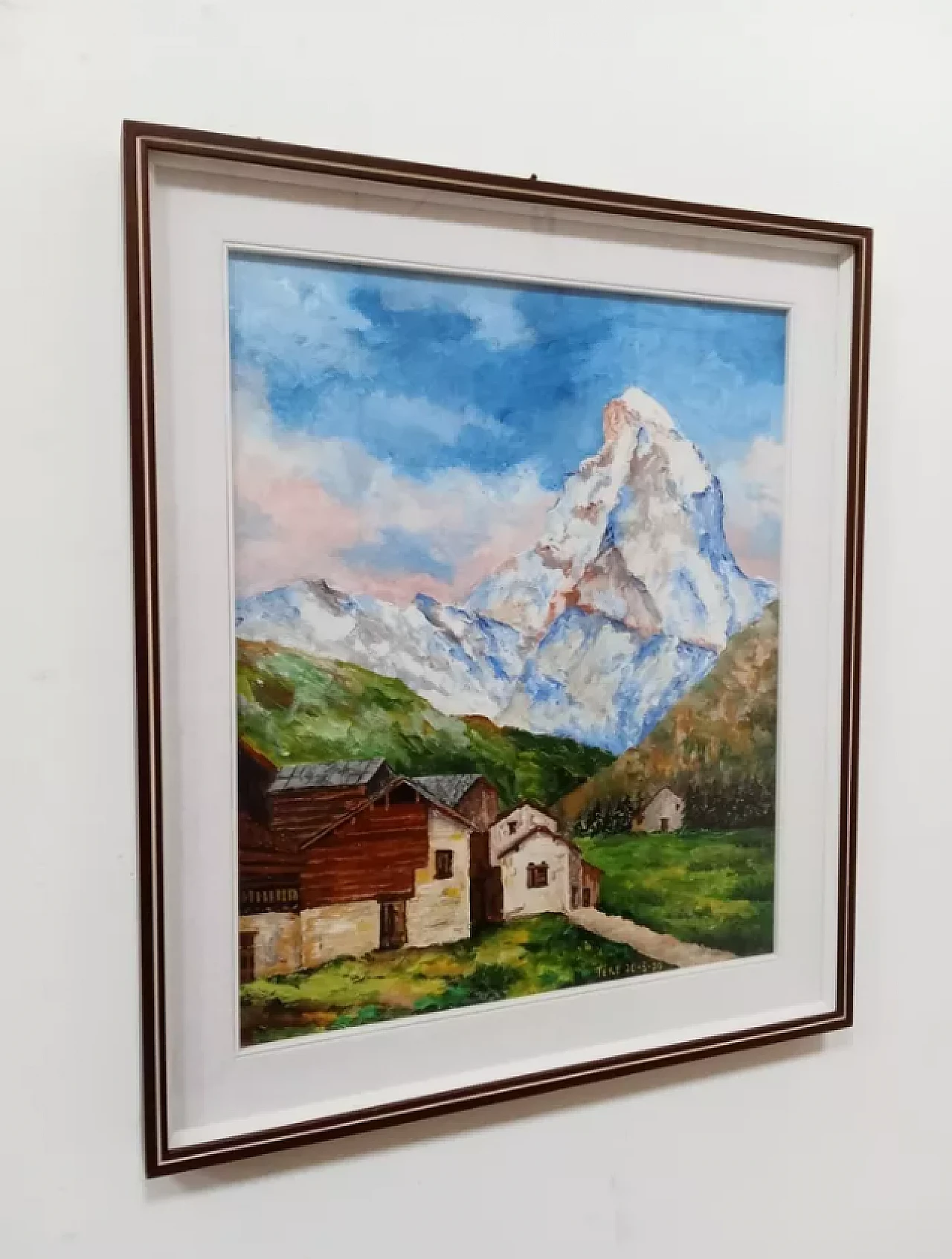 Mount Cervino, oil on canvas by Tere, 1970s 8