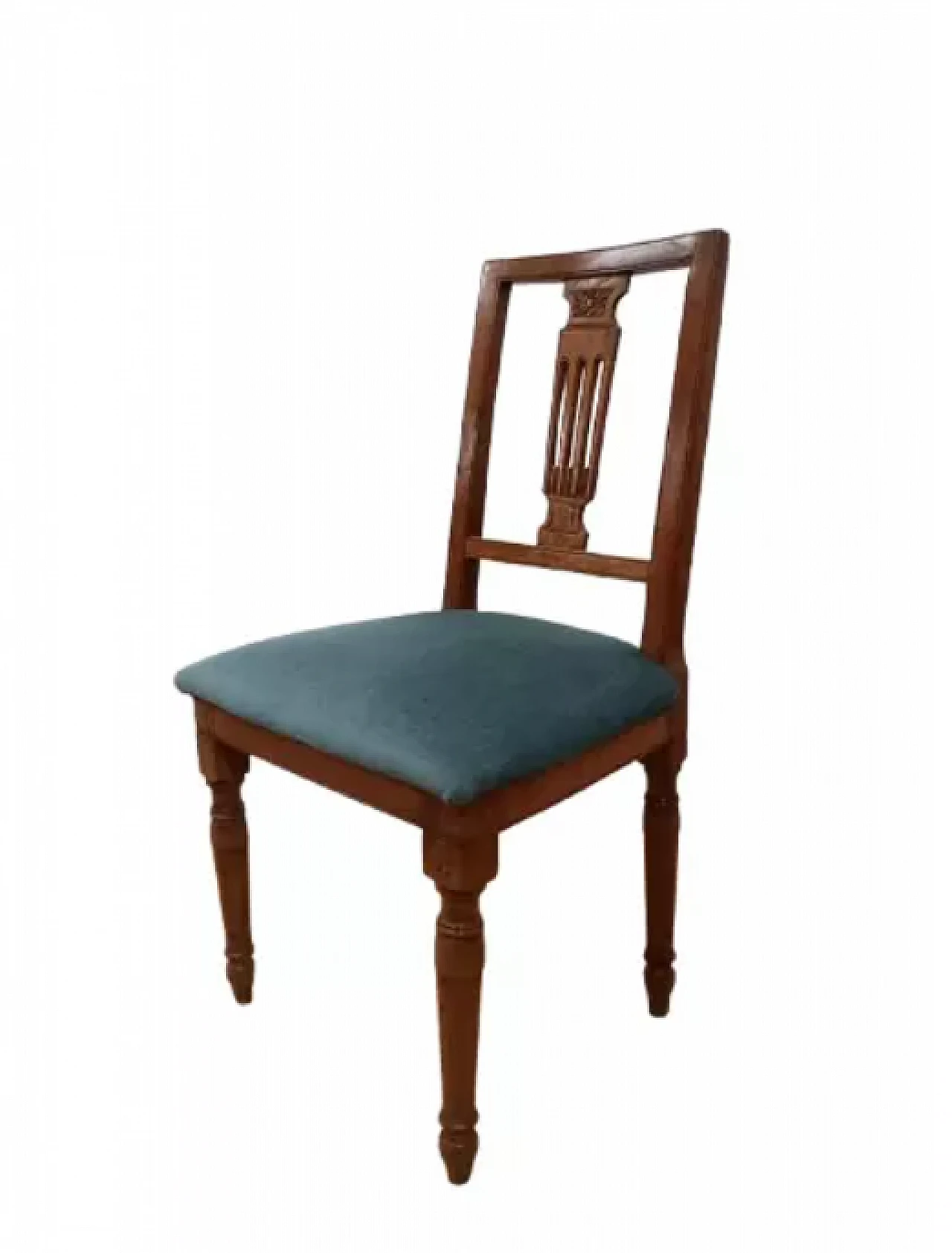 Louis XVI chair in walnut, late 18th century 1