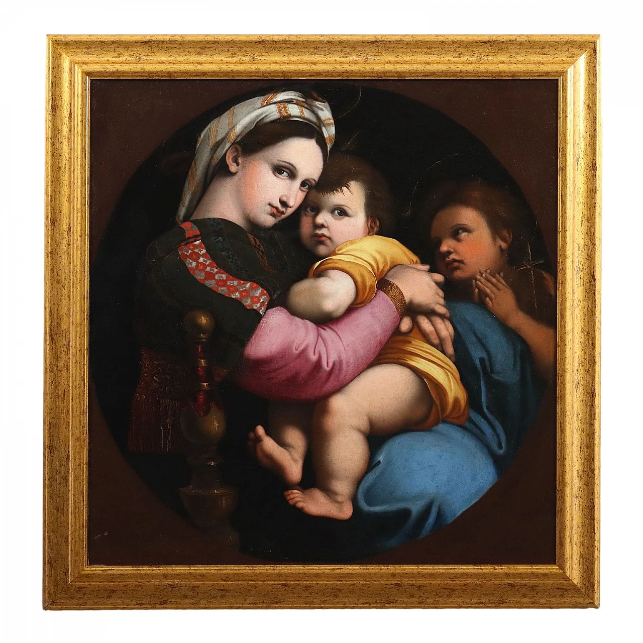 Copy of Madonna della Seggiola, oil on canvas, 19th century 1