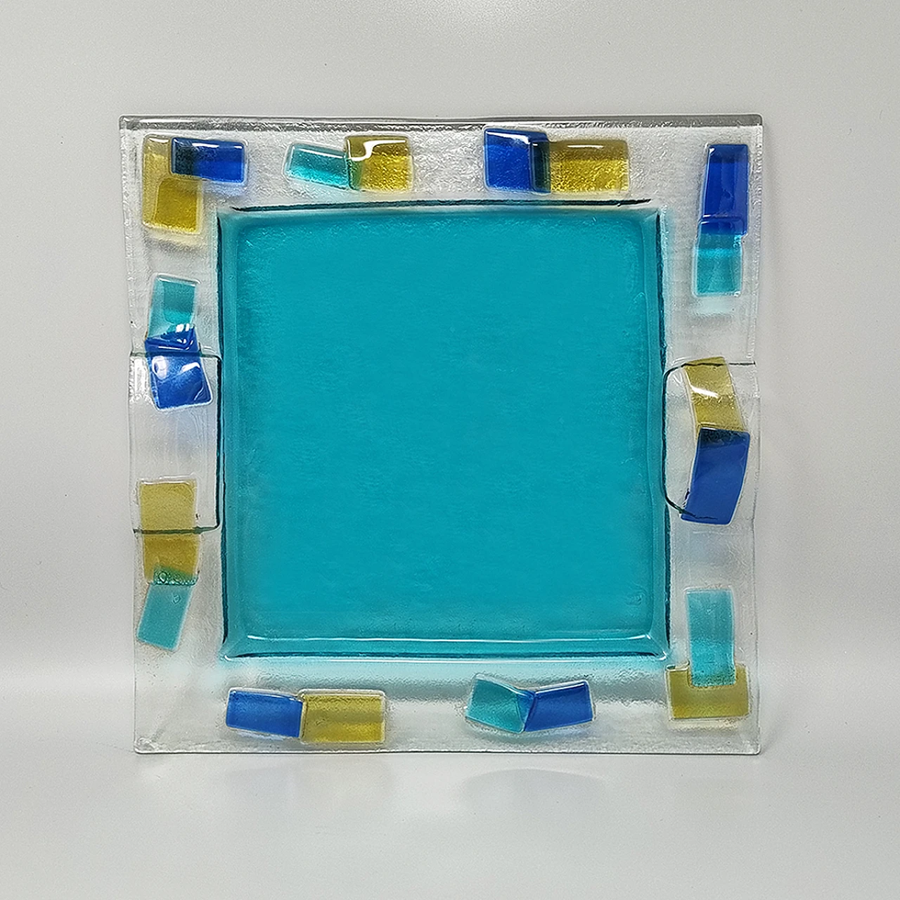 Polychrome Murano Glass Tray By Albatros, 1970s 5