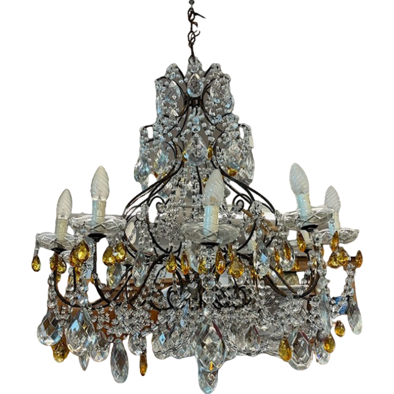 Crystal chandelier with 10 lights, '800 11