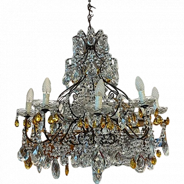 Crystal chandelier with 10 lights, '800