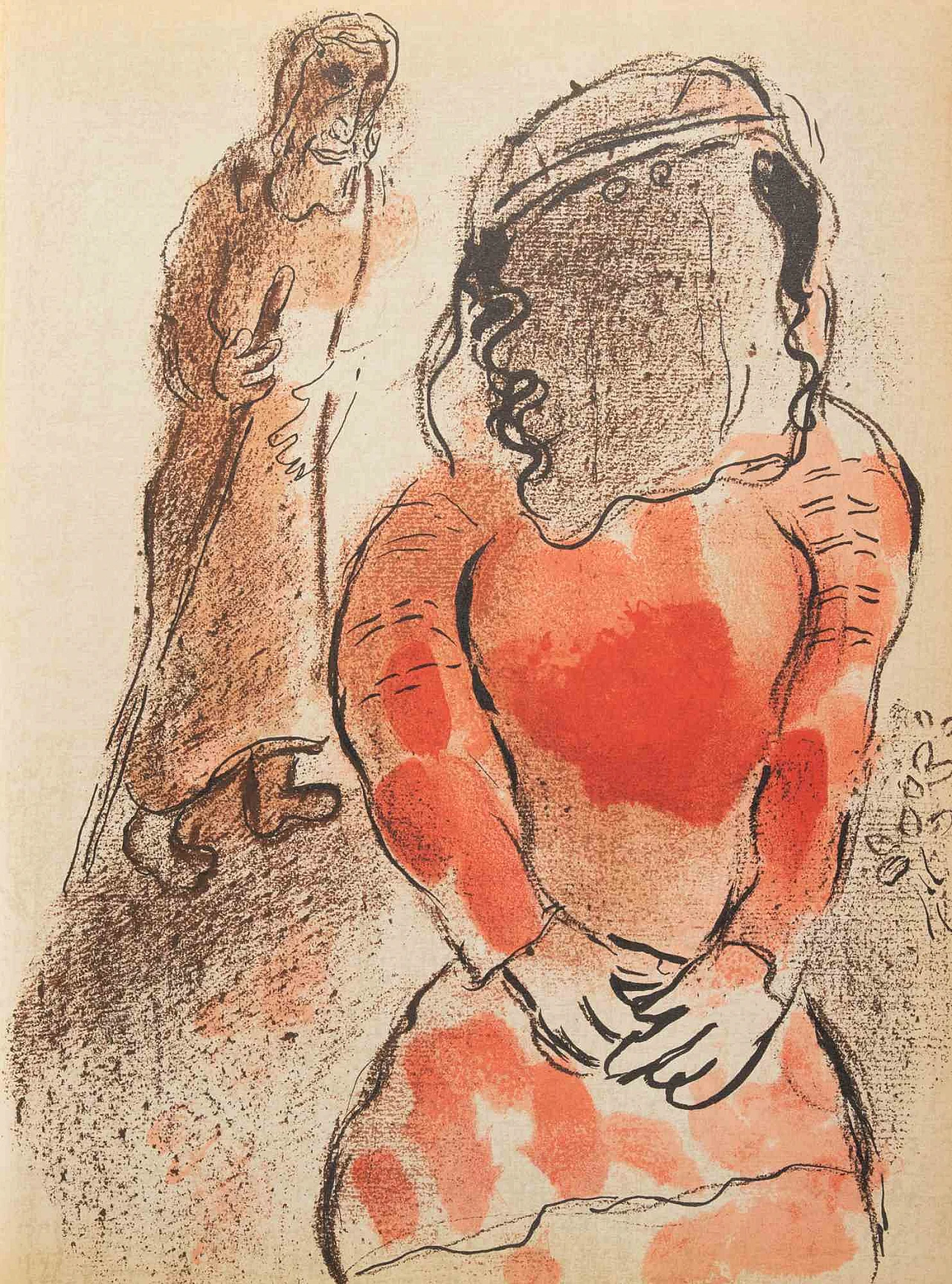 Marc Chagall, Tamar, figlia di Giuda, litografia 1960-1979 1