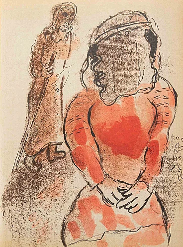 Marc Chagall, Tamar, figlia di Giuda, litografia 1960-1979