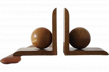 Pair of Mid-Century wooden bookends, 1950s